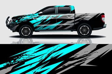 Car wrap graphic racing abstract background for wrap and vinyl sticker