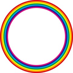 虹の円形フレーム