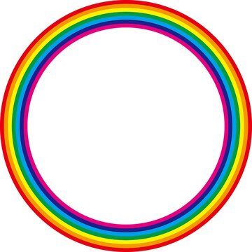 虹の円形フレーム