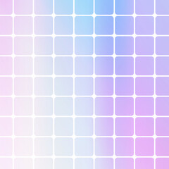 四角いタイルの背景　オーロラカラー