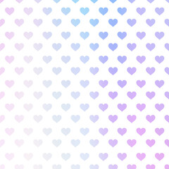 小さなハート柄の背景　オーロラカラー