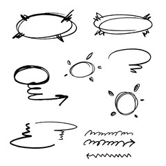Bubbles frame drawing. Text box, infographic design elements 