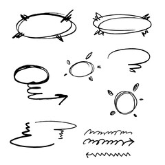 Bubbles frame drawing. Text box, infographic design elements 