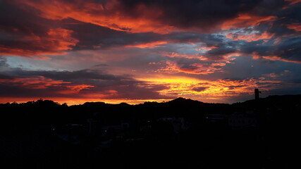 Fototapeta premium sunset in the sky