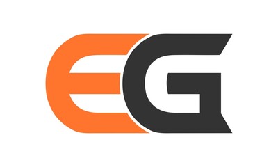 EG alphabet vector icon