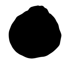 美味しいデコポンのシルエット