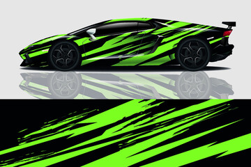 Car wrap graphic racing abstract background for wrap and vinyl sticker