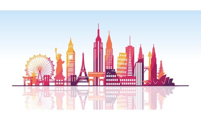 Obraz premium World Landmark v1