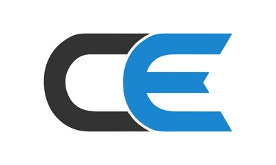 Elegant CE letter vector