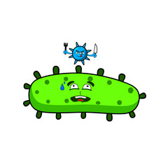 Illustration virus food bacteria 