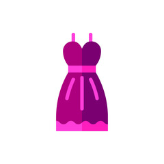 Mother's Day Dress Flat Icon Logo Illustration Vector Isolated. Happy Mother's Day Icon-Set. Suitable for Web Design, Logo, App, and Upscale Your Business.