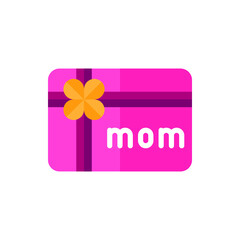 Mother's Day Gift Flat Icon Logo Illustration Vector Isolated. Happy Mother's Day Icon-Set. Suitable for Web Design, Logo, App, and Upscale Your Business.