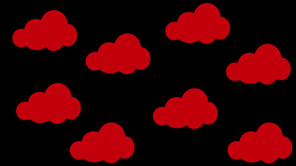 seamless pattern with clouds