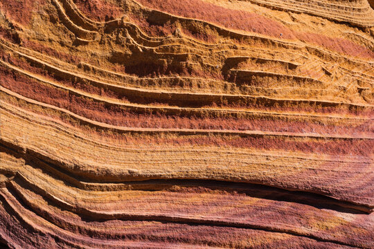 The beautiful landscape and rock formations of Coyote Buttes South in the Vermilion Cliffs National Monument in northern Arizona