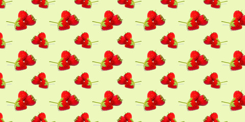 Beautiful seamless pattern with strawberries, can be used as a packaging for fruits.