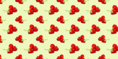 Beautiful seamless pattern with strawberries, can be used as a packaging for fruits.