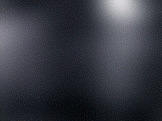 Luxury black polished textured background covered small iridescent glittering crystals.