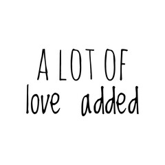 ''A lot of love added'' Lettering