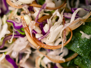 Closeup photo of a salad