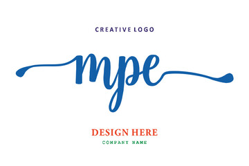 MPE lettering logo is simple, easy to understand and authoritative