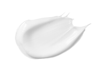 White cosmetic cream texture on white background - obrazy, fototapety, plakaty