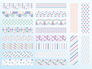 幾何学模様のマスキングテープ