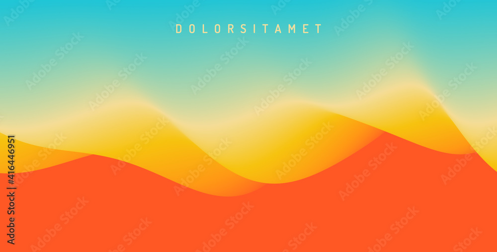 Canvas Prints desert dunes sunset landscape. abstract background with dynamic effect. creative design with vibrant