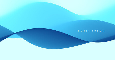 Water waves. Nature background. Trendy liquid design. Vector illustration for banners, flyers and presentation.