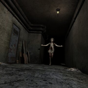 3d illustration of a dark fantasy horror scene