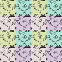 Cute cartoon vector templates can be applied to a variety of applications