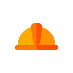 Safety Helmet Flat Icon Logo Illustration Vector Isolated. Labour Day, May Day, Industry, And Construction Icon-Set. Suitable for Web Design, Logo, App, and Upscale Your Business.