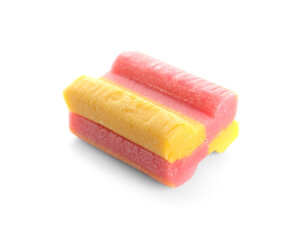 Chewing gum on white background