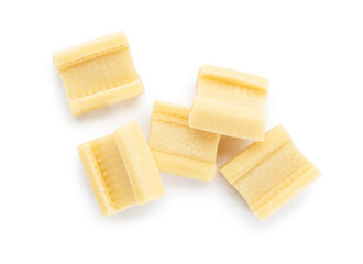 Chewing gums on white background