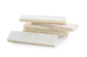 Chewing gums on white background