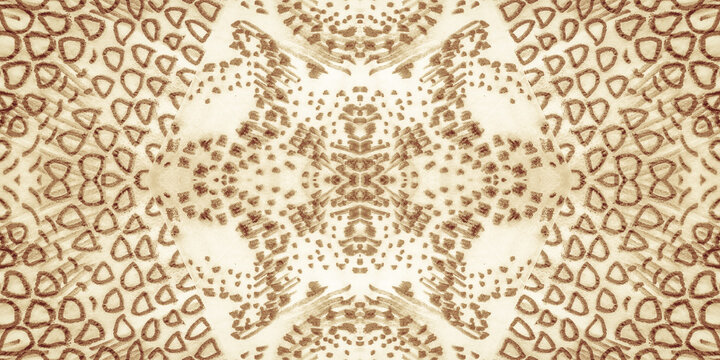 Crocodile Skin Print. Beige Animal Print. Yellow
