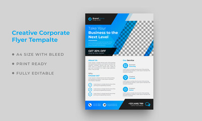 Corporate business flyer template Premium Vector

