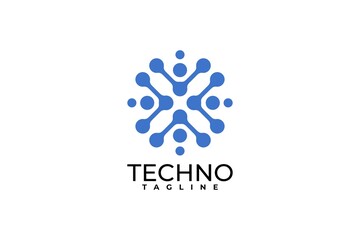 technology logo vector. science symbol.