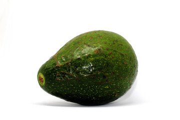 Fresh avocado on white background