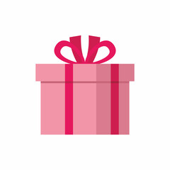 Gift box on a white background.