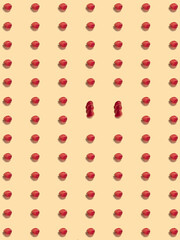 Fresh summer raspberries on a light yellow background, good photo for advertising or background