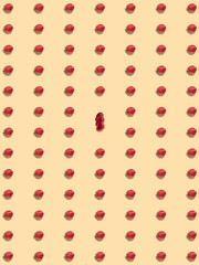 Fresh summer raspberries on a light yellow background, good photo for advertising or background