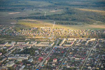 aerial view of the village