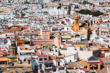 Aerial view of Sevilla, Andalucia, Spain