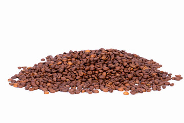 Fresh coffee beans Isolated on white background