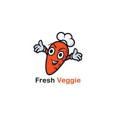 Awesome Company Logo. Creative Startup Company Logo. Fresh Veggie Logo