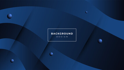 Dark blue background with abstract graphic elements for presentation background design. Luxurious and elegant wallpaper.