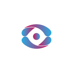 Unique logo design of abstract object