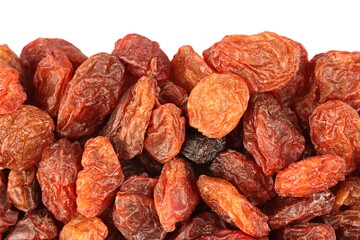 Dry grape raisin closeup