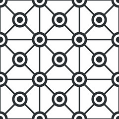 Vector graph seamless. Grid line. Seamless cage texture.