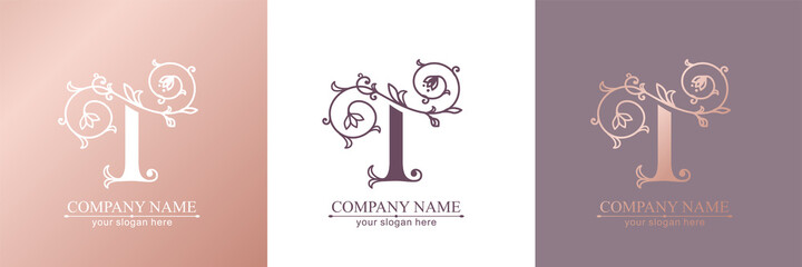 Premium Vector T logo. Monnogram, lettering. Personal logo or sign for branding an elite company.